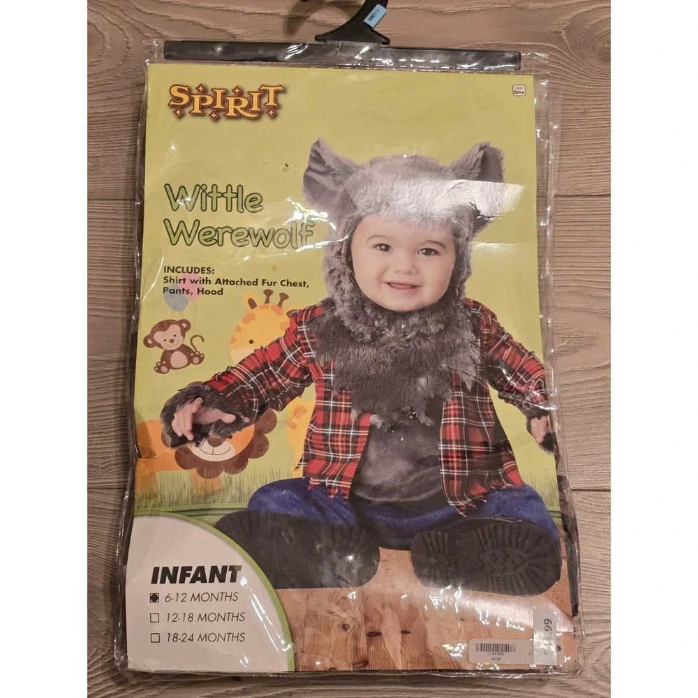Halloween Costume Baby / Infant's Wittle Werewolf Size 6-12 Months